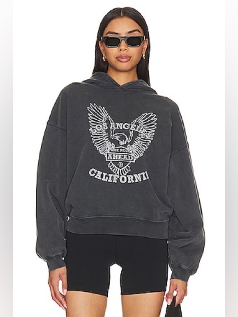 ANINE BING Alec Hoodie White Eagle